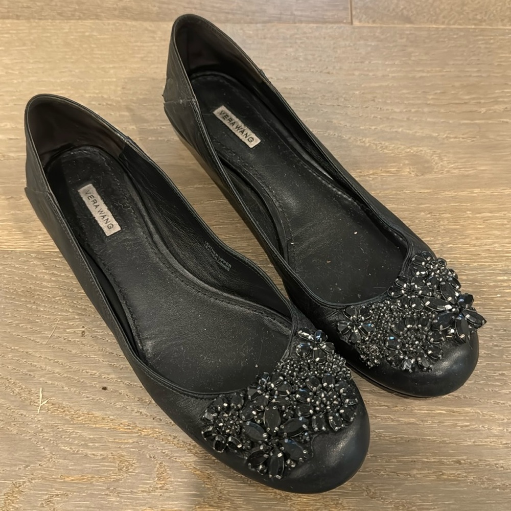 Vera Wang Crystal Flats